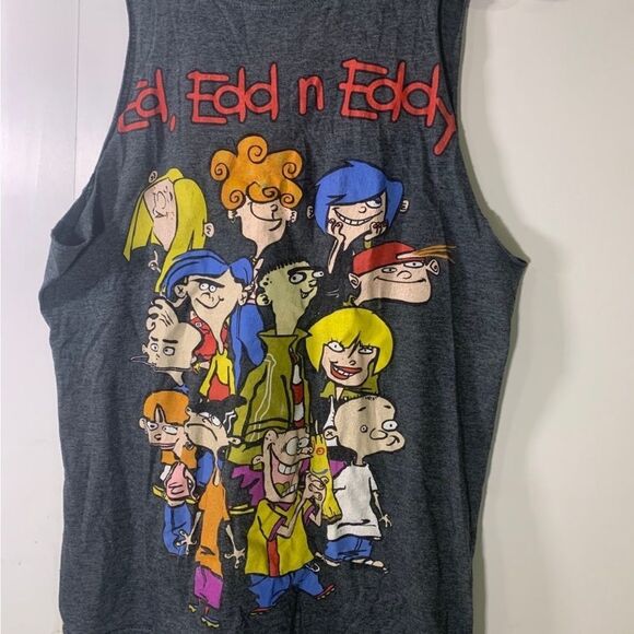 Cartoon Network Ed, Edd n Eddy Small Grey 90s Tank Top - Picture 2 of 4